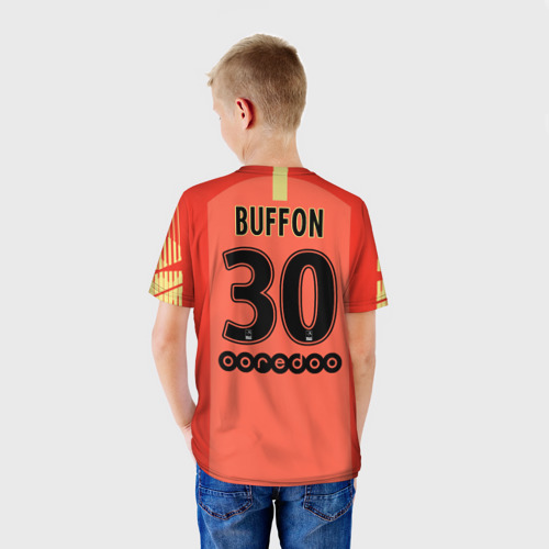 Детская футболка 3D Buffon away 18-19, цвет 3D печать - фото 4