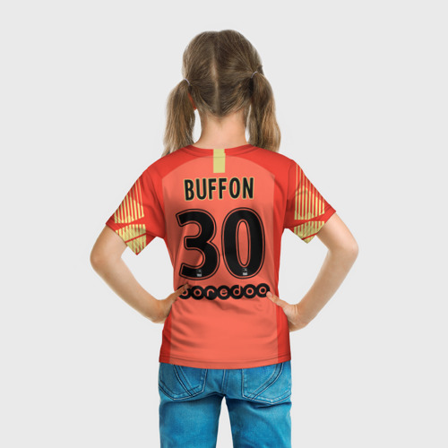 Детская футболка 3D Buffon away 18-19, цвет 3D печать - фото 6