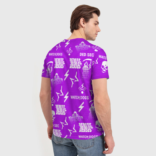 Мужская футболка 3D Watch dogs 2, цвет 3D печать - фото 4