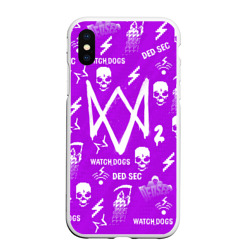 Чехол для iPhone XS Max матовый Watch dogs 2