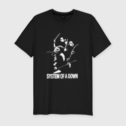 Мужская футболка хлопок Slim System of a Down