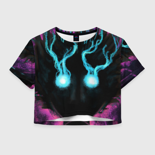 Женская футболка Crop-top 3D Mob psycho 100 power Фото 01 Женская футболка Crop-top 3D Mob psycho 100 power Фото 01