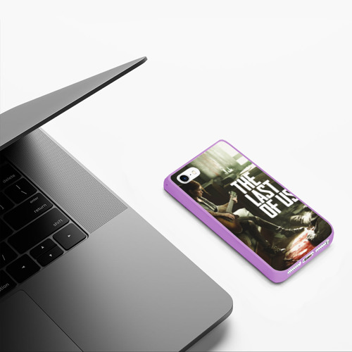 Чехол для iPhone 5/5S матовый The Last of Us Одни из Нас, цвет сиреневый - фото 5