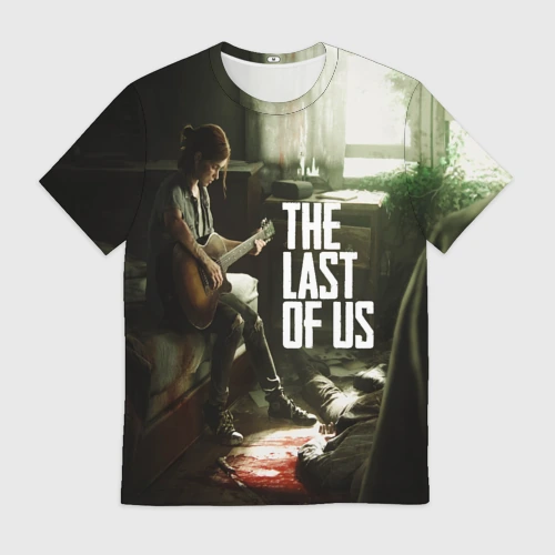 Мужская футболка 3D The Last of Us Одни из Нас