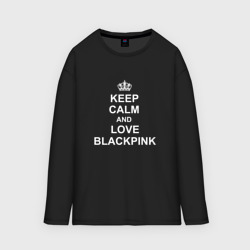 Женский лонгслив oversize хлопок Blackpink