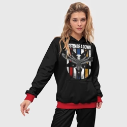 Женский костюм с толстовкой 3D System of a Down - фото 2