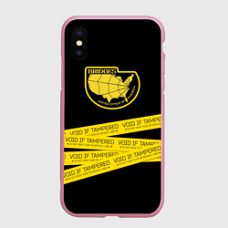 Чехол для iPhone XS Max матовый Void if tampered