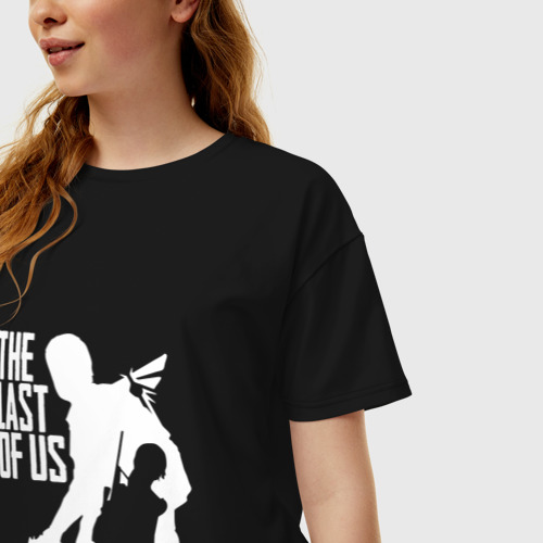 Женская футболка хлопок Oversize The Last of Us, цвет черный - фото 3