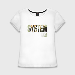 Женская футболка хлопок Slim System of a Down