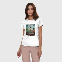 Женская пижама с белой футболкой хлопок System of a Down - фото 2