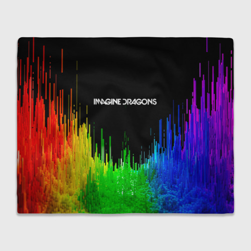 Плед 3D Imagine dragons, цвет 3D (велсофт)