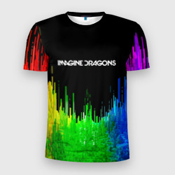 Мужская футболка 3D Slim Imagine dragons