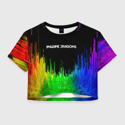 Женская футболка Crop-top 3D Imagine dragons