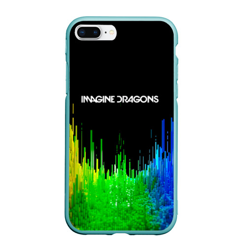 Чехол для iPhone 7Plus/8 Plus матовый Imagine dragons, цвет мятный