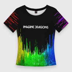 Женская футболка 3D Slim Imagine dragons