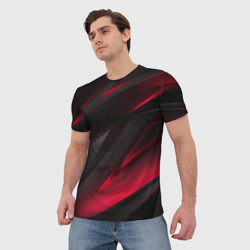 Мужская футболка 3D Geometry stripes - фото 2