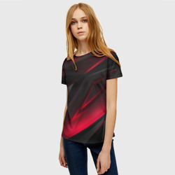 Женская футболка 3D Geometry stripes - фото 2