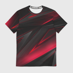 Мужская футболка 3D Geometry stripes