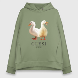 Женское худи Oversize хлопок Gussi