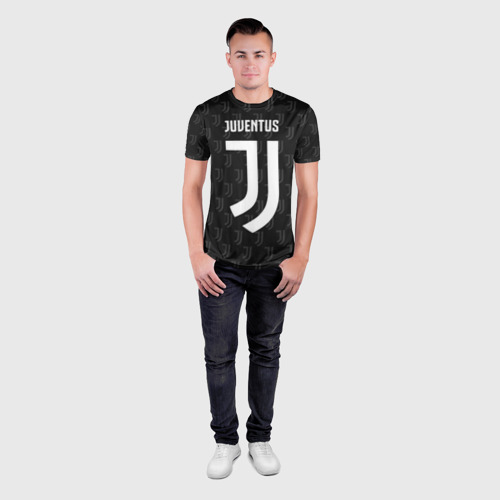 Мужская футболка 3D Slim Juventus FC Pattern, цвет 3D печать - фото 4