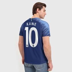Футболка с принтом Kane away 18-19 для мужчины, вид на модели сзади №2. Цвет основы: белый