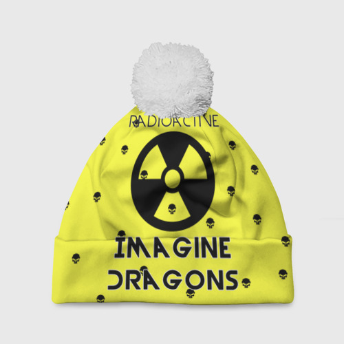 Шапка 3D c помпоном Imagine Dragons radioactive, цвет 3D печать