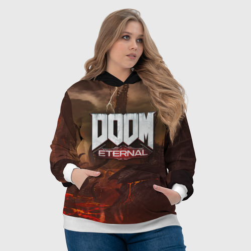 Женская толстовка 3D Doom Eternal, цвет 3D печать - фото 6