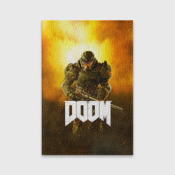 Обложка для паспорта матовая кожа Doom 2016