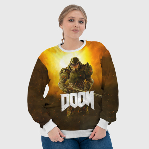 Женский свитшот 3D Doom 2016, цвет 3D печать - фото 6