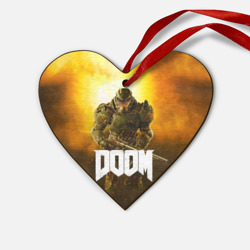 Деревянная игрушка Сердце Doom 2016