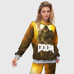 Женский костюм с толстовкой 3D Doom 2016 - фото 2