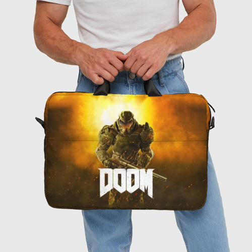 Сумка для ноутбука 3D Doom 2016, цвет 3D печать - фото 5