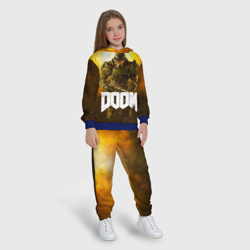 Детский костюм с толстовкой 3D Doom 2016, цвет синий - фото 5
