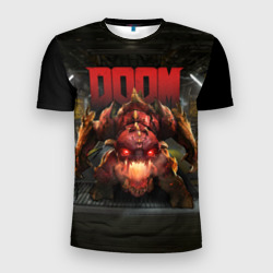 Мужская футболка 3D Slim Doom Pinky