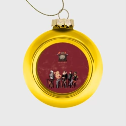 Ёлочный шар стеклянный/пластиковый A fever can't sweat out