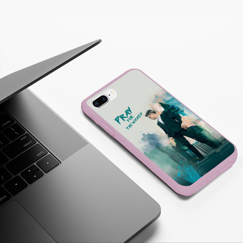 Чехол для iPhone 7Plus/8 Plus матовый Brendon Urie, цвет розовый - фото 5