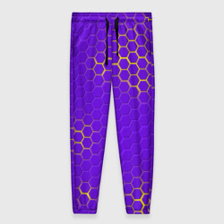 Женские брюки 3D Фиолетовая броня неоновая