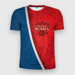 Мужская футболка 3D Slim Football Russia