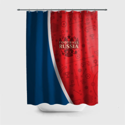 Штора 3D для ванной Football Russia
