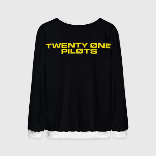 Мужской свитшот 3D twenty one pilots / trench, цвет белый - фото 2