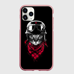 Чехол для iPhone 11 Pro Max матовый Кот Пилот
