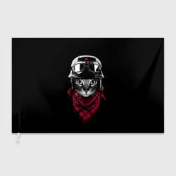 Флаг 3D Кот Пилот