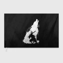Флаг 3D Dark Souls wolf Дарк Соулс волк