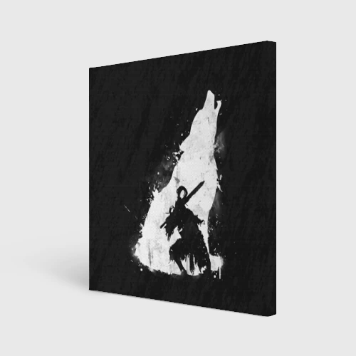 Холст квадратный Dark Souls wolf Дарк Соулс волк