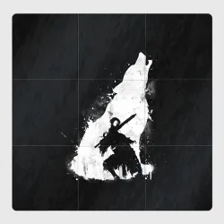Магнитный плакат 3Х3 Dark Souls wolf Дарк Соулс волк
