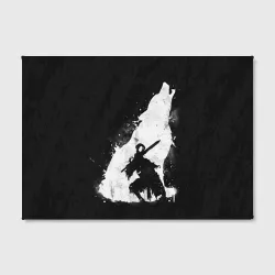 Холст прямоугольный Dark Souls wolf Дарк Соулс волк - фото 2