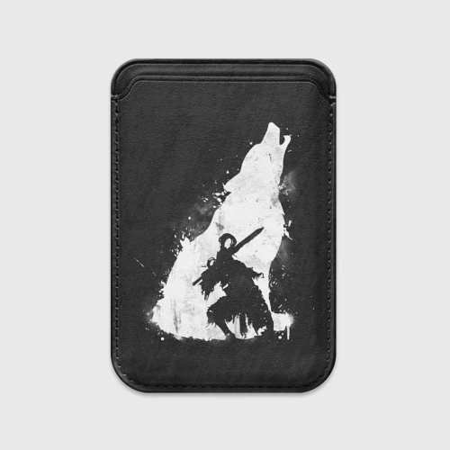 Картхолдер Magsafe магнитный Dark Souls wolf Дарк Соулс волк