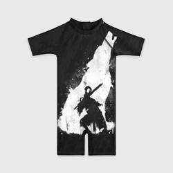 Детский купальный костюм 3D Dark Souls wolf Дарк Соулс волк