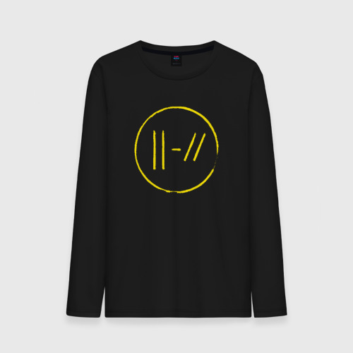 Мужской лонгслив хлопок Twenty one pilots trench, цвет черный