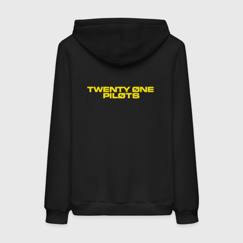 Женская толстовка хлопок Twenty one pilots trench, цвет черный - фото 2